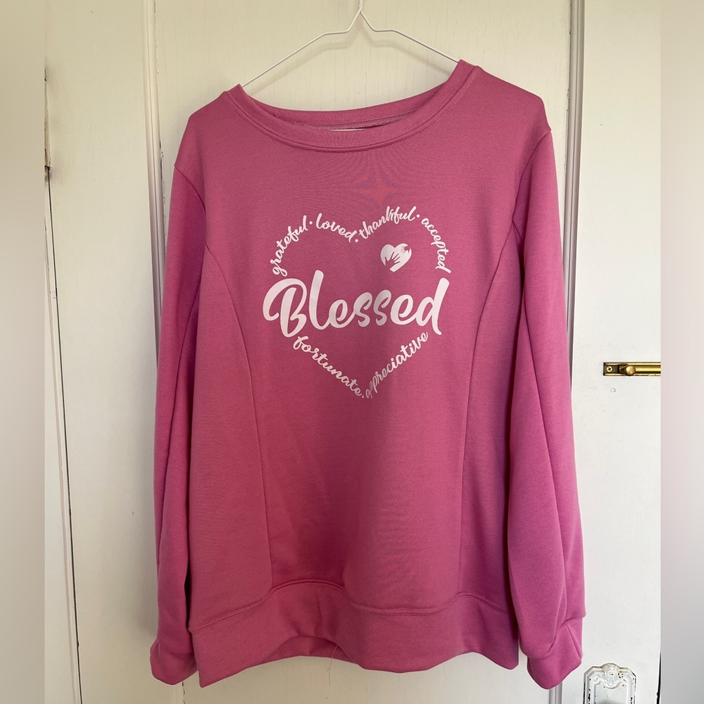 “Blessed” sweatshirt, L